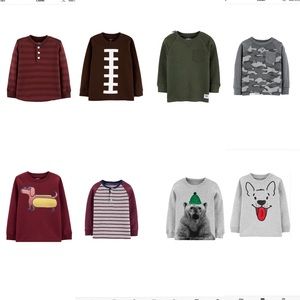 Lot of 8 Boys Long Sleeve Tees 3T